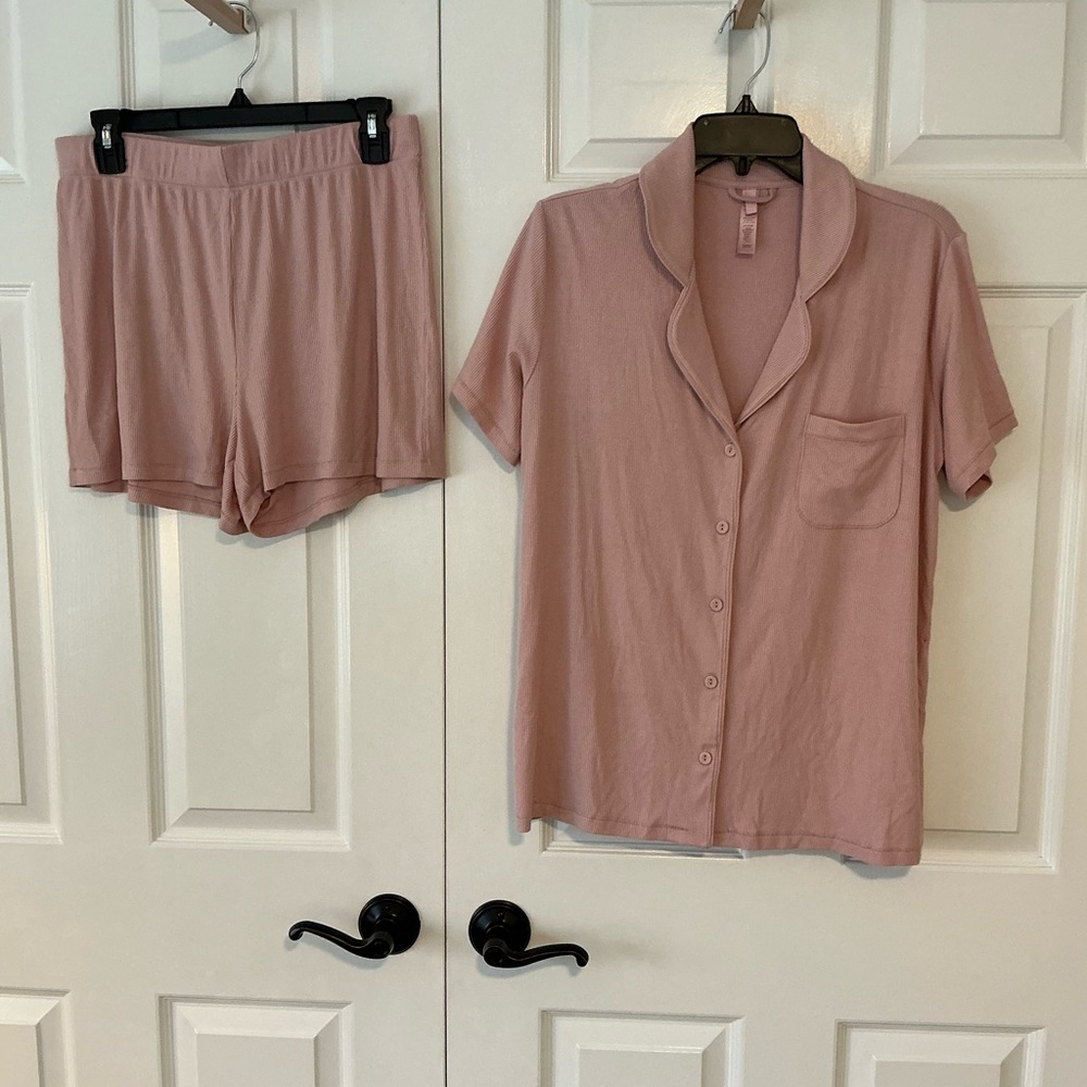 SKIMS Soft Lounge Short Sleep Set | Morganite | Size M - Picture 4 of 10